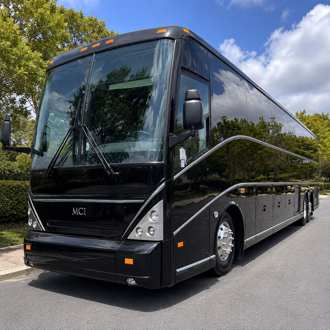 coral springs charter bus services exterior